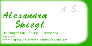 alexandra spiegl business card